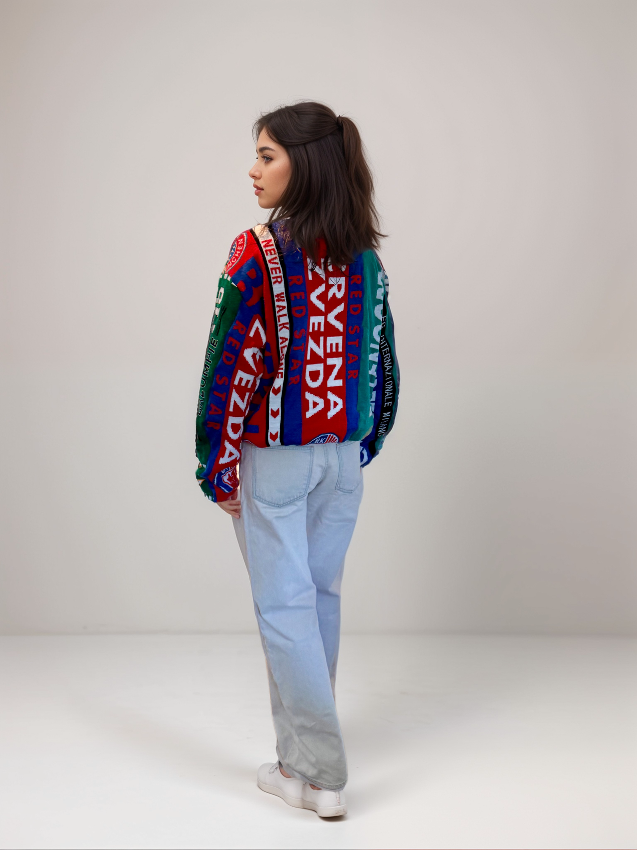FOOTBALL SCARF BOMBER JACKET
